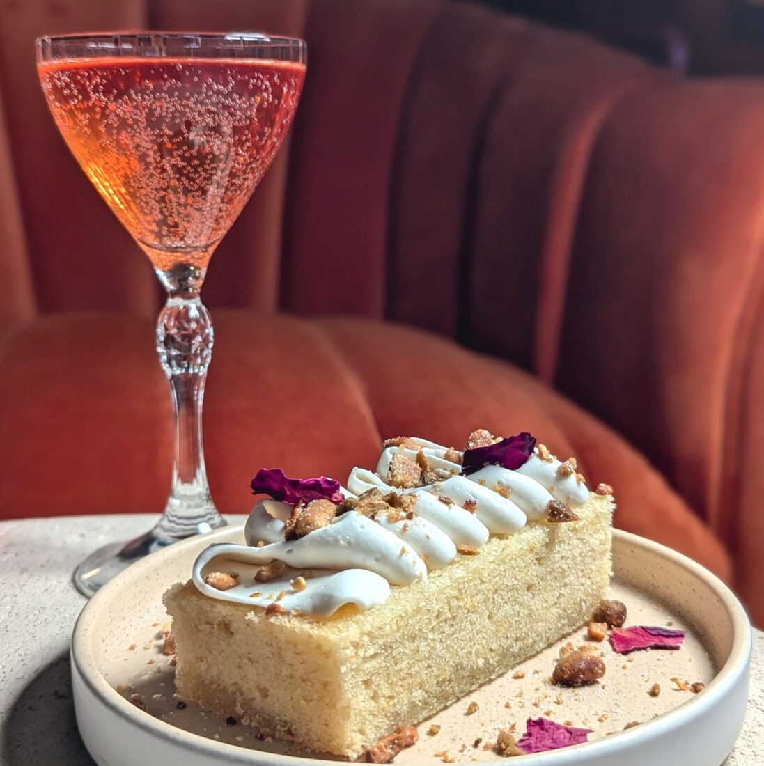 A saffron pound cake