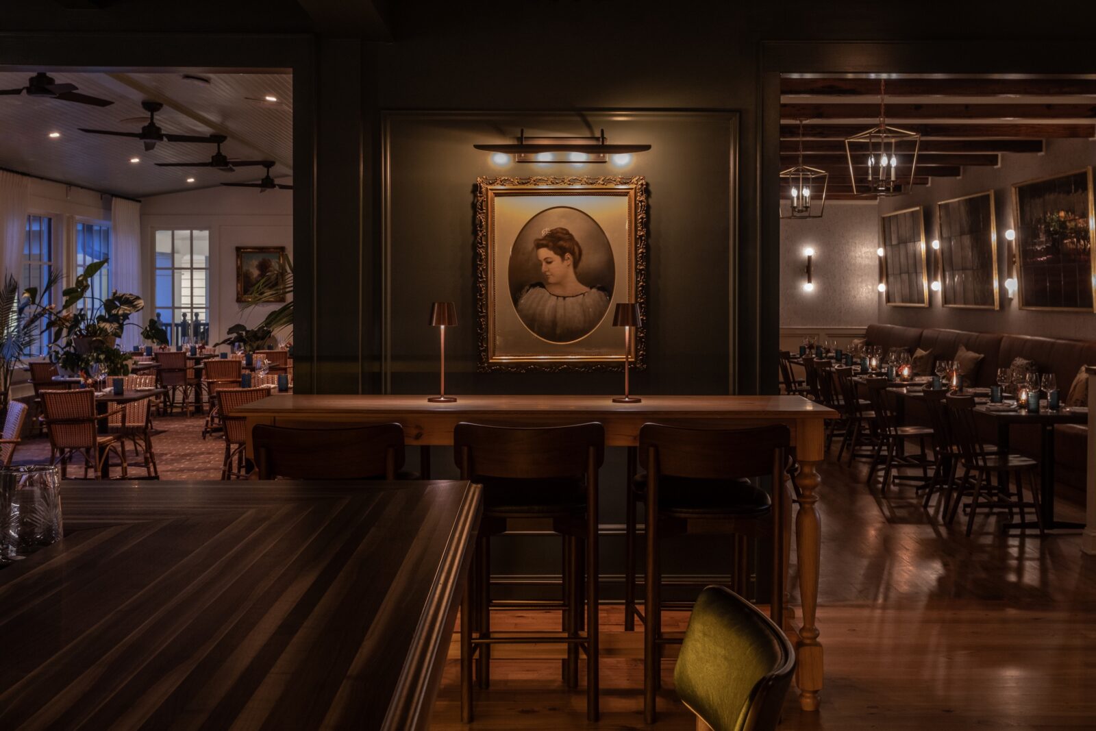 portrait in a cocktail lounge