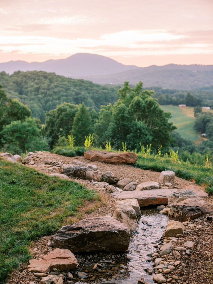 A stream in a mountain landscape