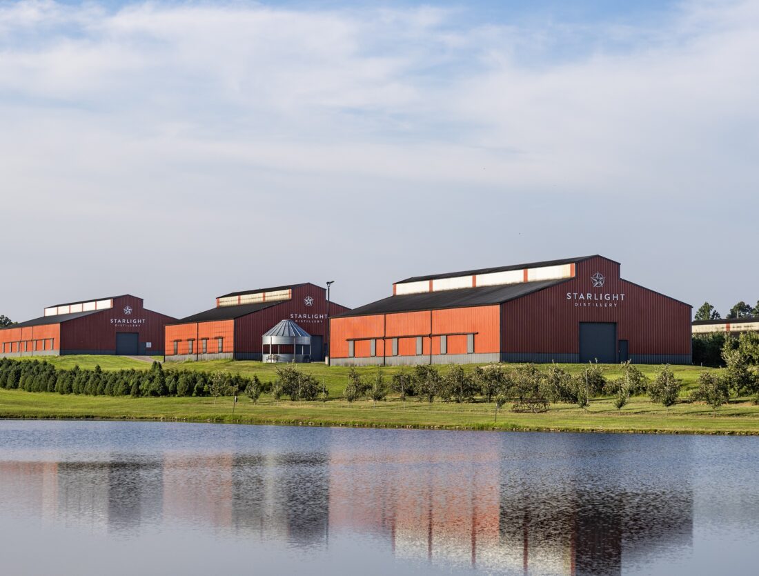 a distillery on a farm