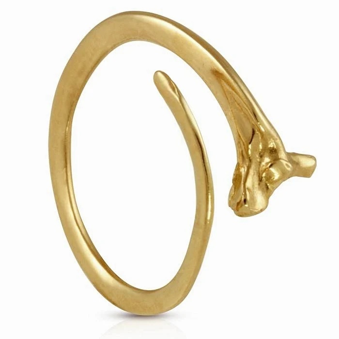 A rattlesnake-shaped ring